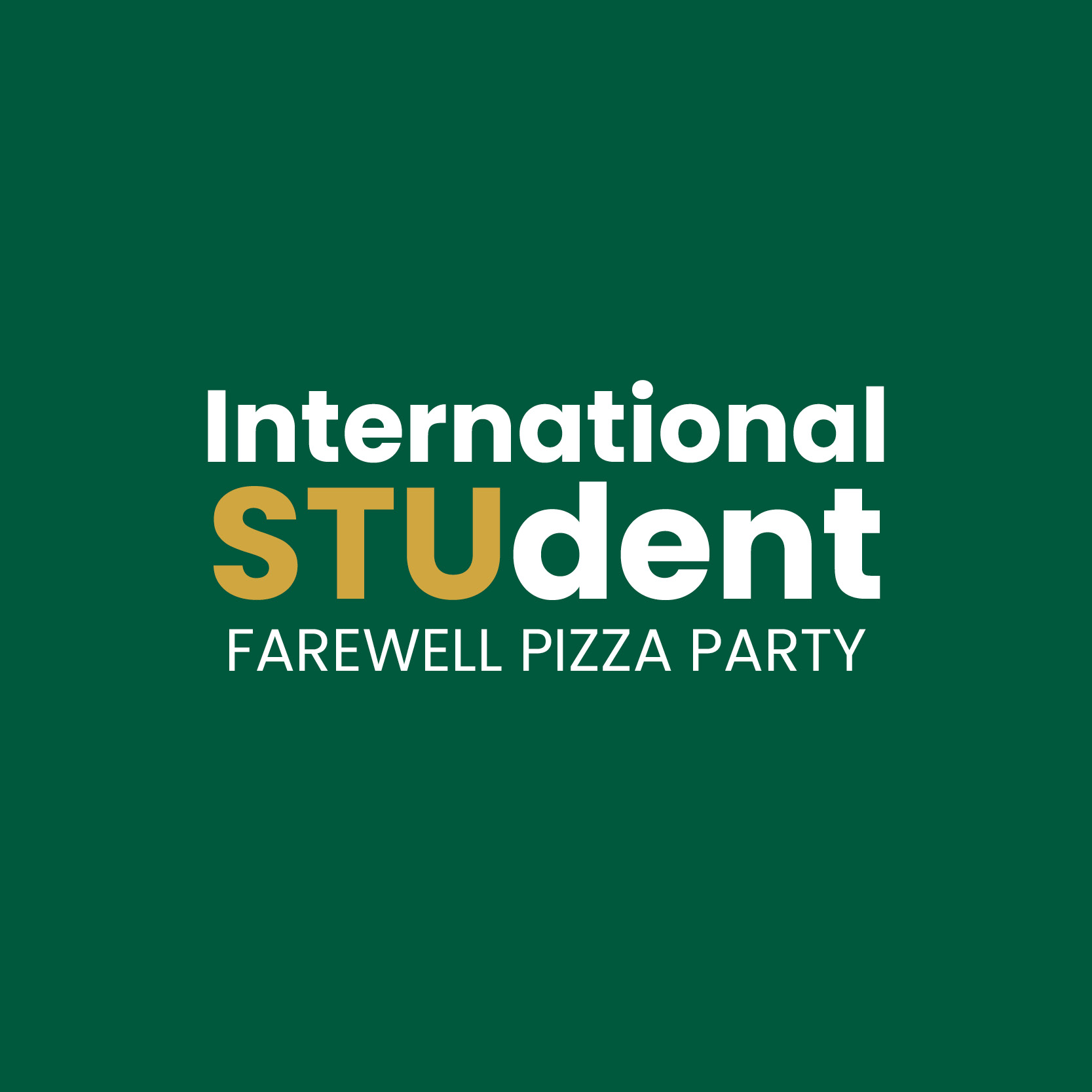 International Student Farewell Pizza Party