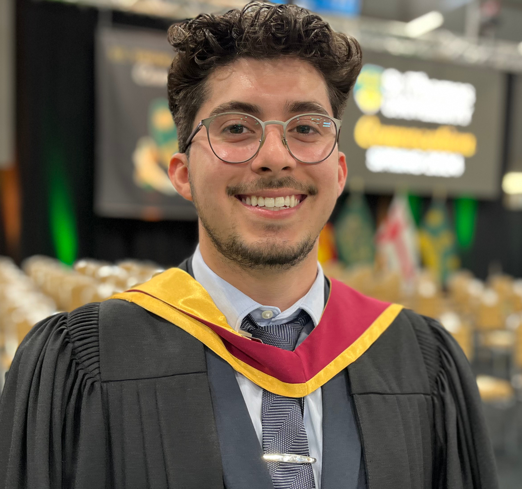 Ahmik Burneo at Spring Convocation