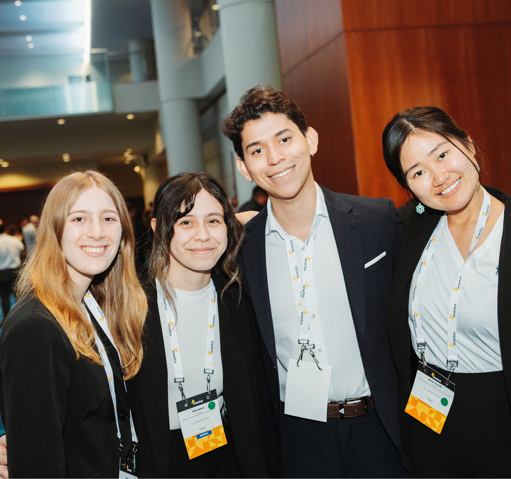 students at an enactus competition