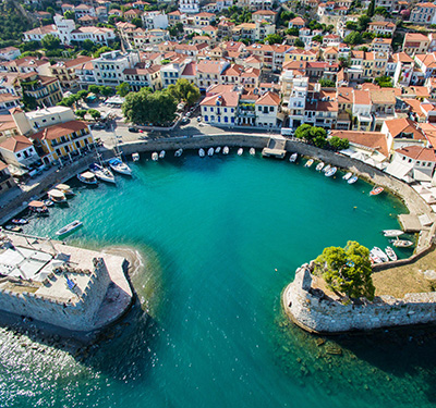 A shot of the Greek city of Pylos.