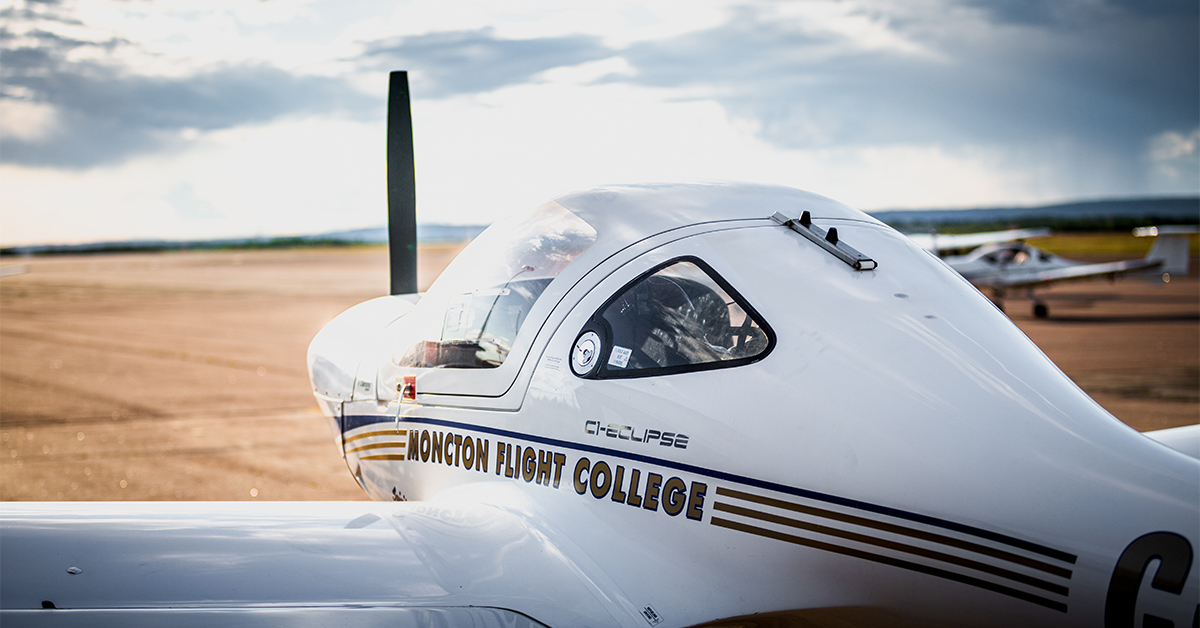 Picture of moncton flight college plane on ground