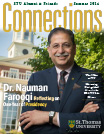 Cover of Connections Magazine featuring Dr. Nauman Farooqi