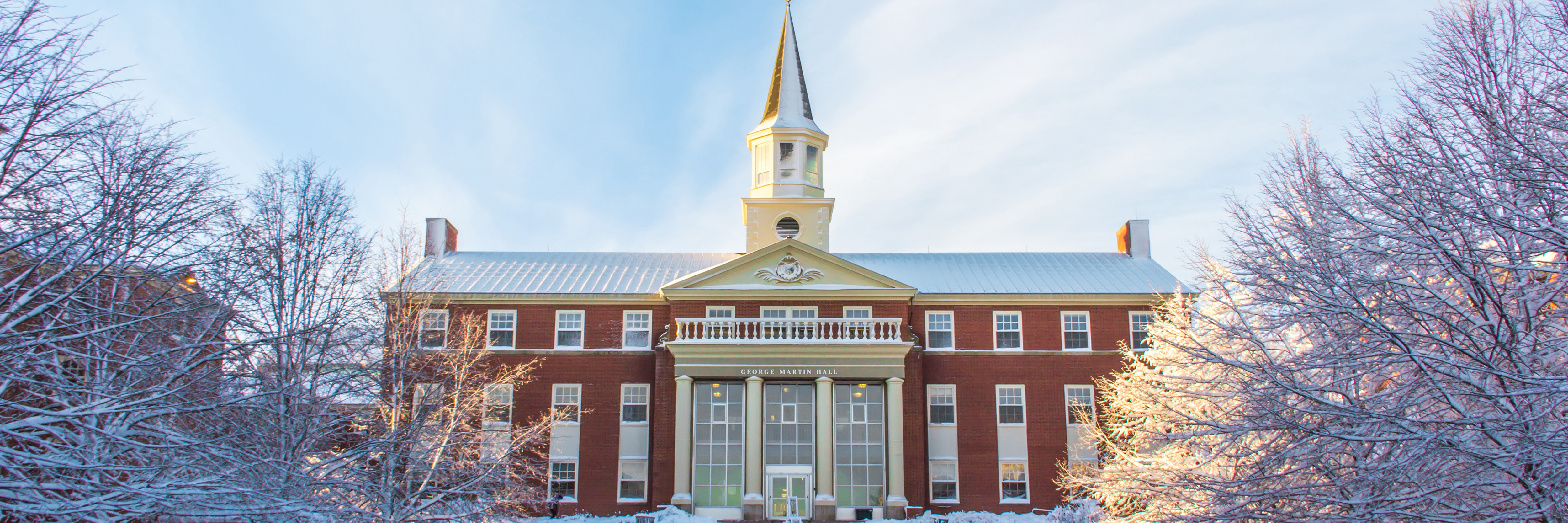 George Martin Hall in Winter