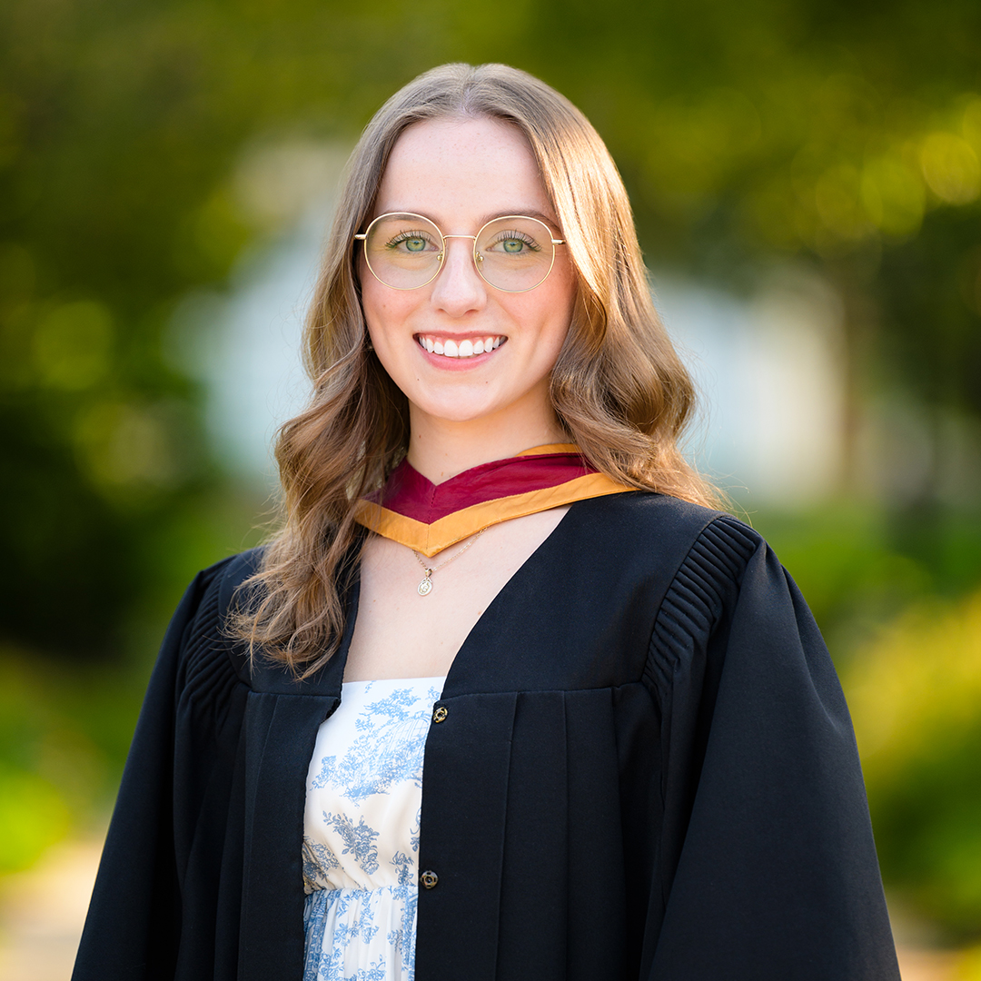 Katherine in grad gown