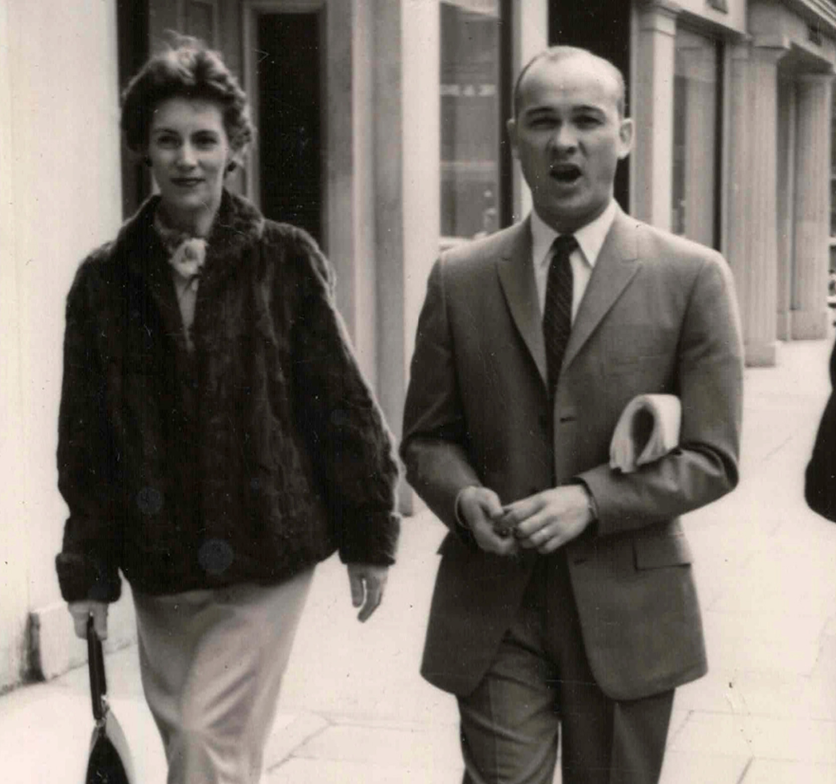 An old photo of Marion (Billie) McNair McCain and Harrison McCain